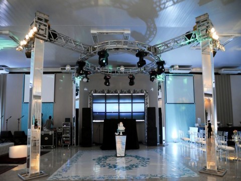 Videowall no Box Truss